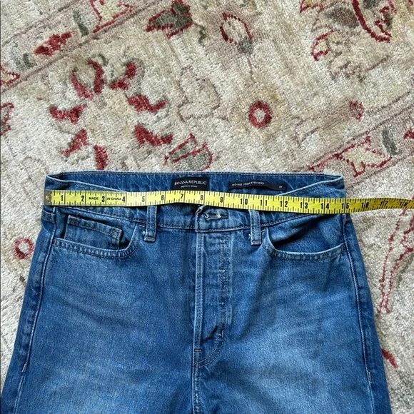 Banana Republic Women’s Mid-Rise Stovepipe Button Fly Jeans Size 27 - Picture 9 of 13